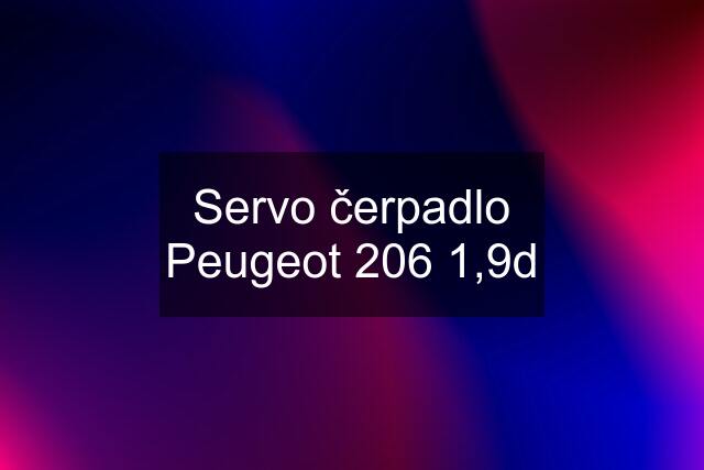 Servo čerpadlo Peugeot 206 1,9d