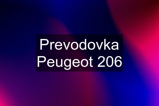 Prevodovka Peugeot 206