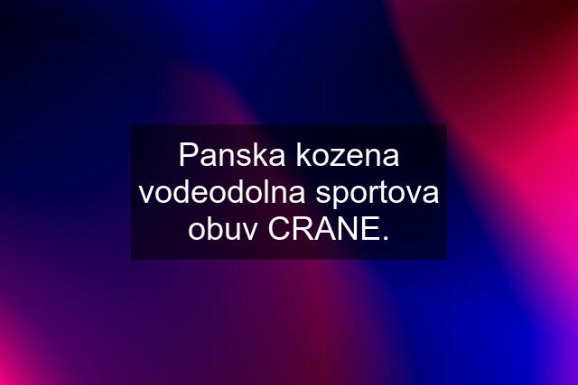 Panska kozena vodeodolna sportova obuv CRANE.