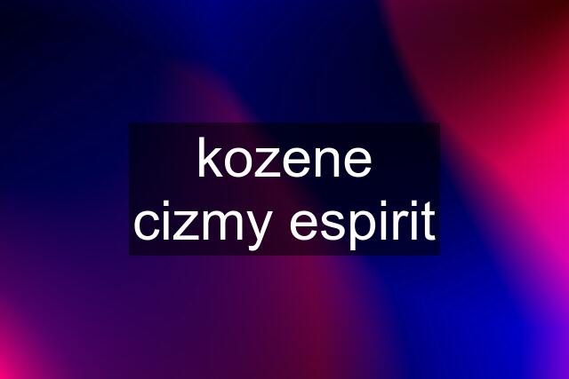 kozene cizmy espirit