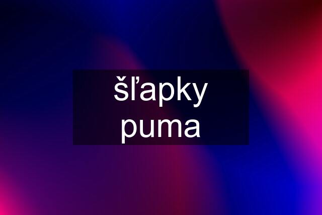 šľapky puma