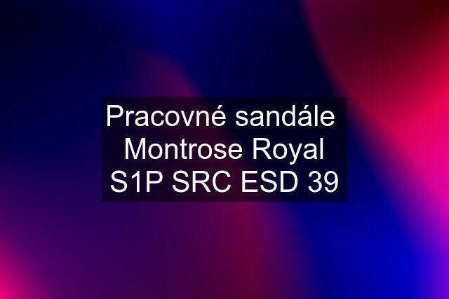 Pracovné sandále  Montrose Royal S1P SRC ESD 39