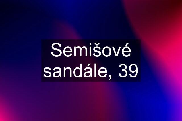 Semišové sandále, 39