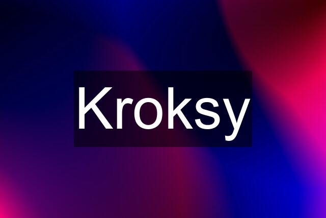 Kroksy