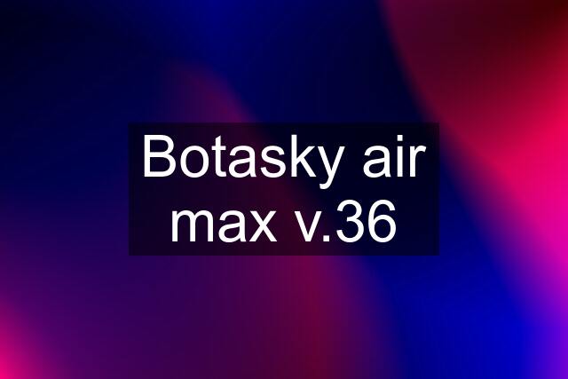 Botasky air max v.36