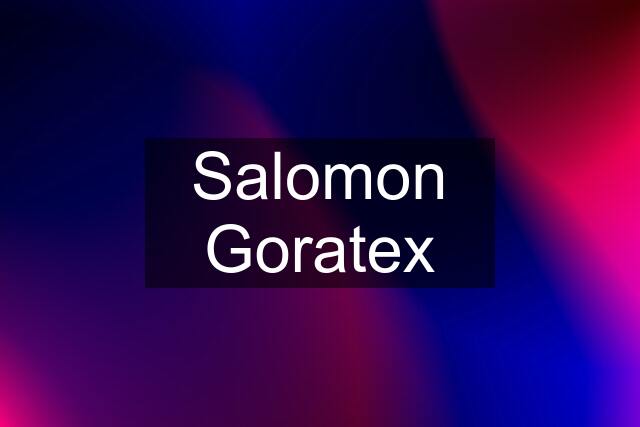 Salomon Goratex