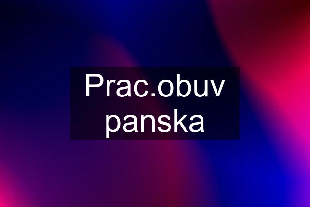 Prac.obuv panska