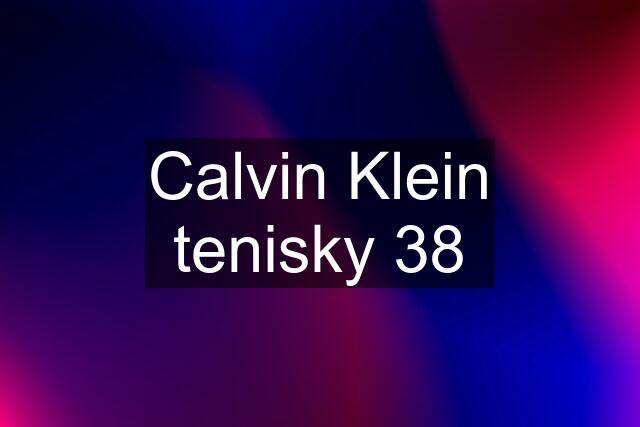 Calvin Klein tenisky 38