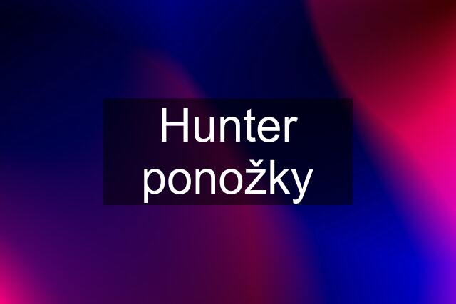 Hunter ponožky