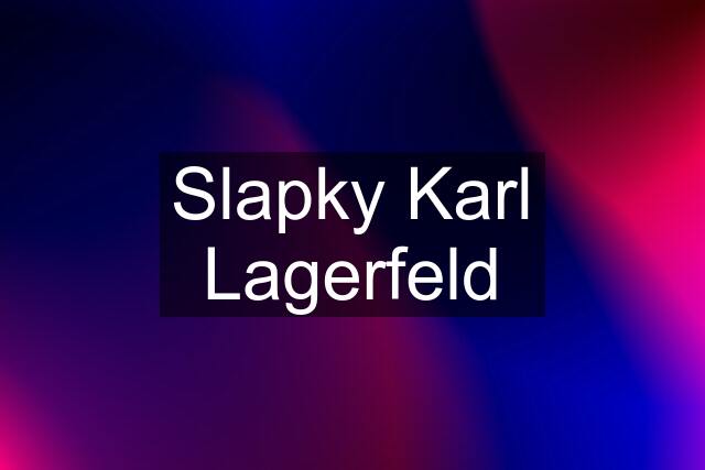 Slapky Karl Lagerfeld