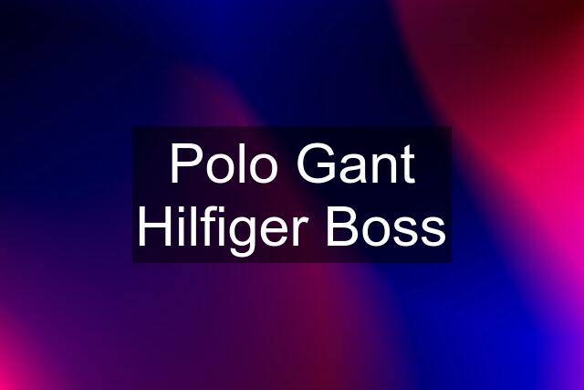 Polo Gant Hilfiger Boss