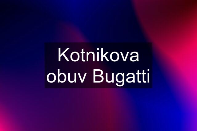 Kotnikova obuv Bugatti