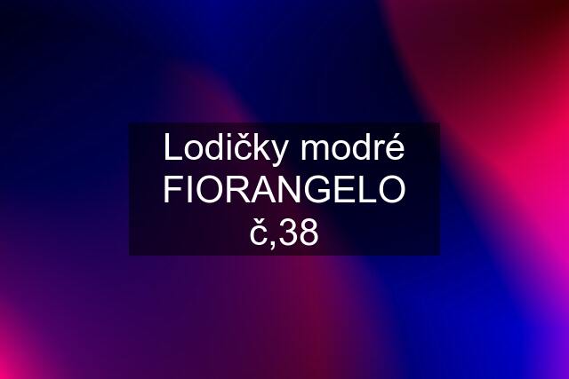 Lodičky modré FIORANGELO č,38