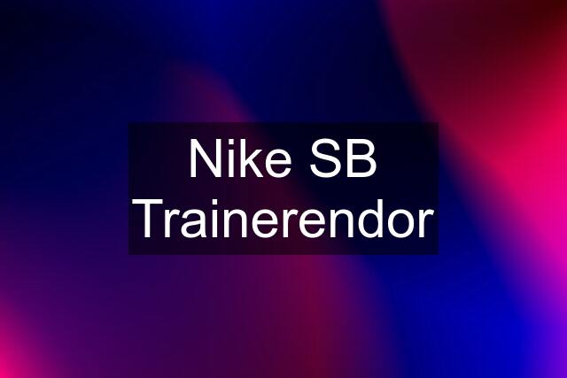 Nike SB Trainerendor