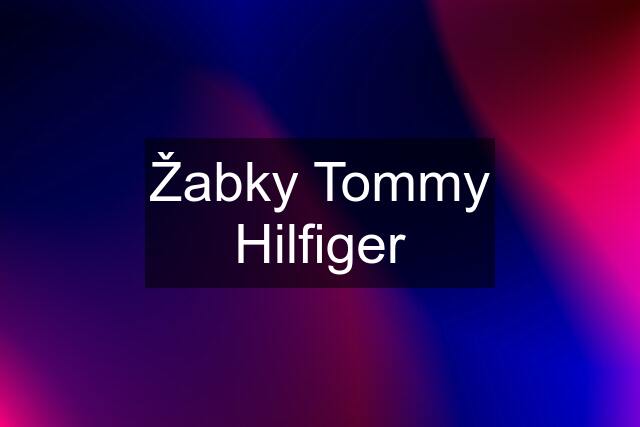 Žabky Tommy Hilfiger