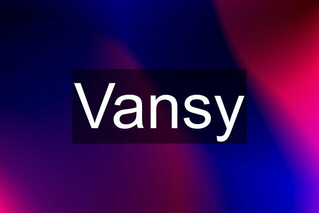 Vansy