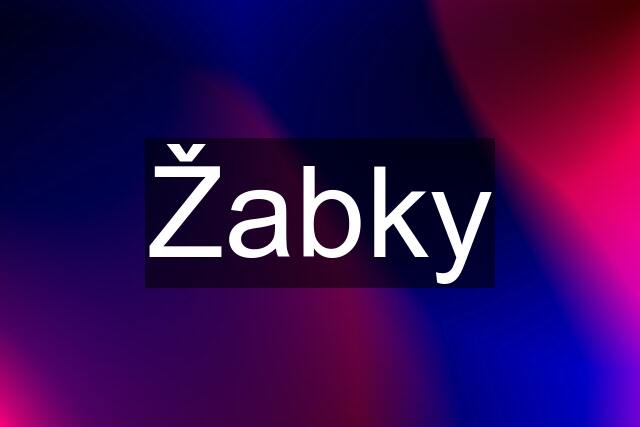 Žabky