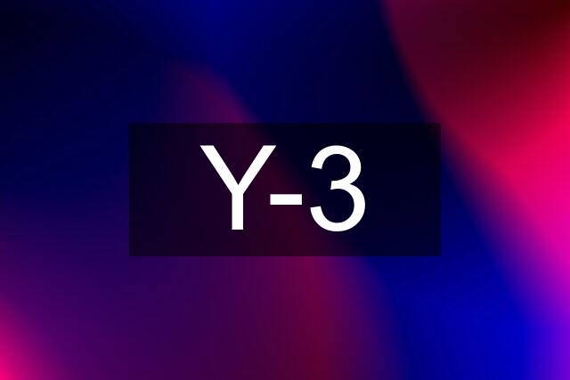 Y-3