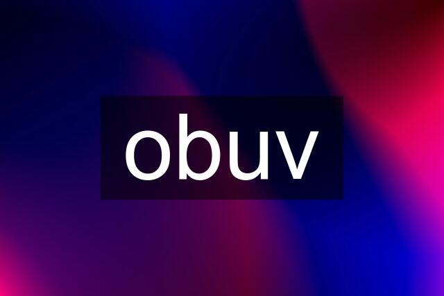 obuv