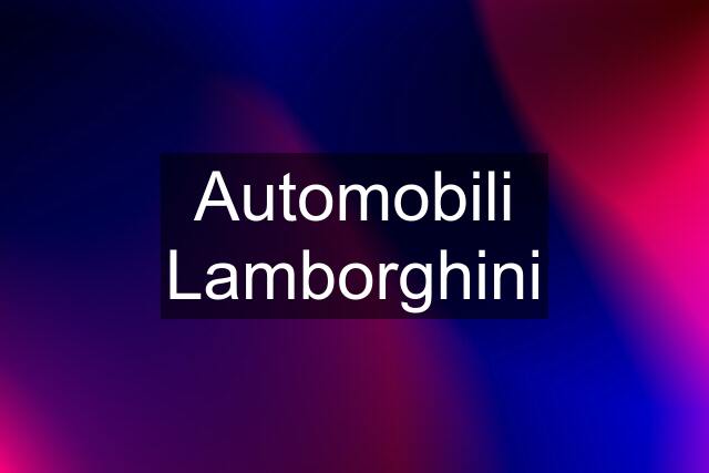 Automobili Lamborghini