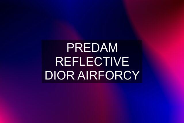 PREDAM REFLECTIVE DIOR AIRFORCY