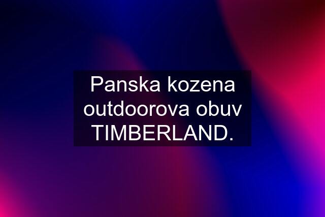 Panska kozena outdoorova obuv TIMBERLAND.