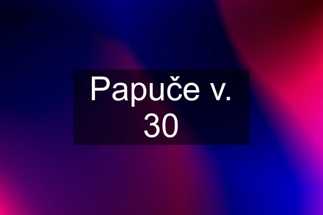 Papuče v. 30