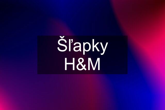 Šľapky H&M