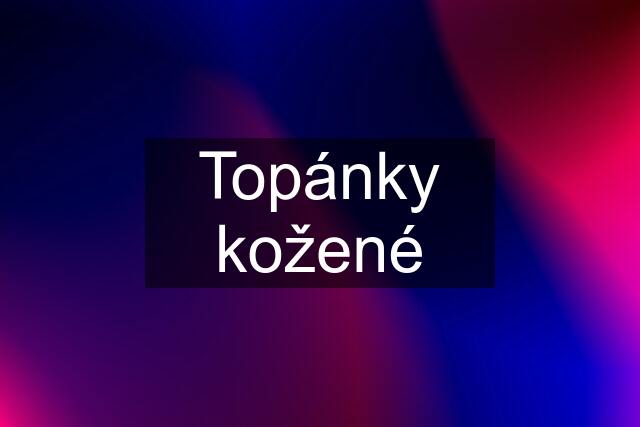 Topánky kožené