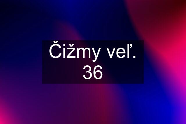 Čižmy veľ. 36