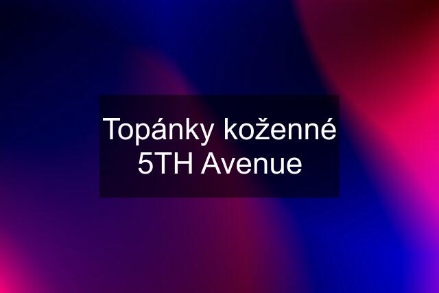 Topánky koženné 5TH Avenue