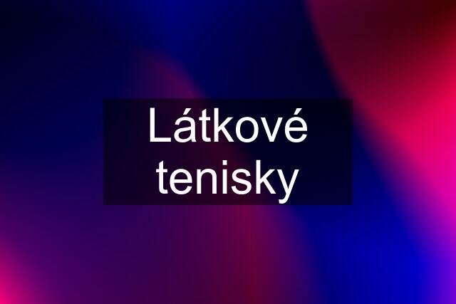 Látkové tenisky