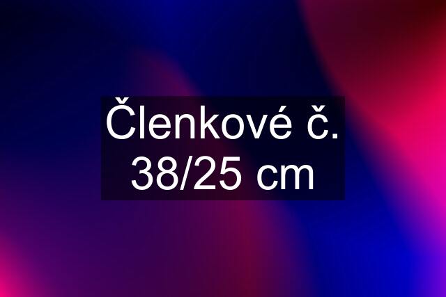 Členkové č. 38/25 cm