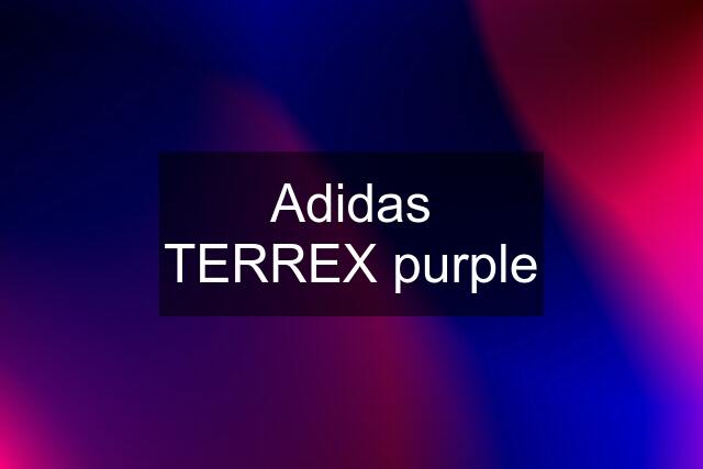 Adidas TERREX purple