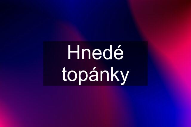 Hnedé topánky