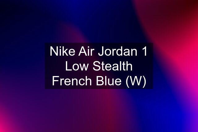 Nike Air Jordan 1 Low Stealth French Blue (W)