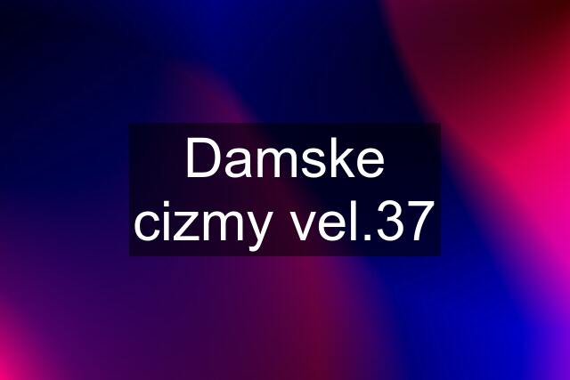 Damske cizmy vel.37