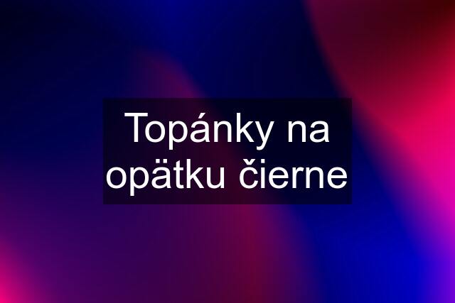 Topánky na opätku čierne