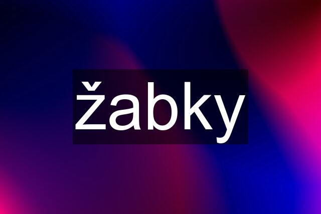 žabky