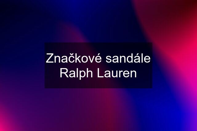 Značkové sandále Ralph Lauren