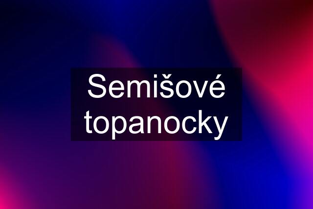 Semišové topanocky