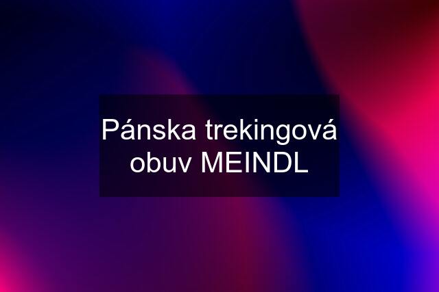 Pánska trekingová obuv MEINDL