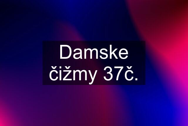 Damske čižmy 37č.