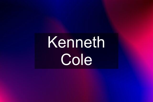 Kenneth Cole