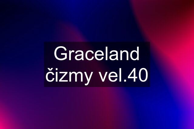 Graceland čizmy vel.40