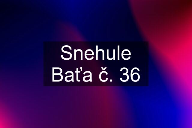 Snehule Baťa č. 36