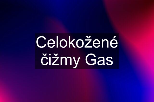 Celokožené čižmy Gas