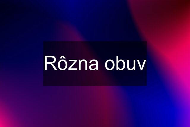 Rôzna obuv