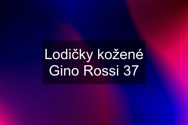 Lodičky kožené Gino Rossi 37