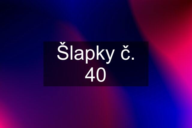 Šlapky č. 40